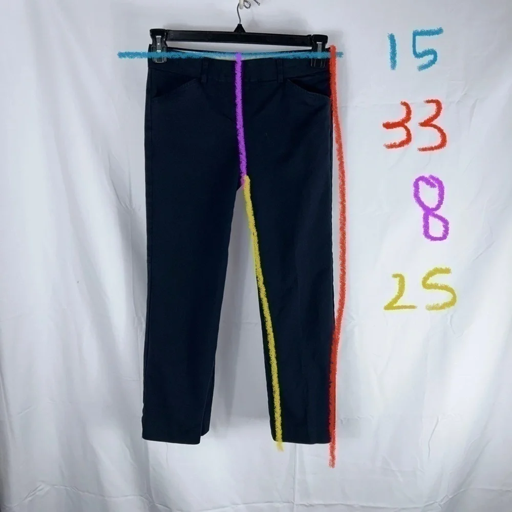 Theory Dress Pants Straight Leg Low Rise Trousers Business Slack Pants Vintage